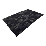 Black Vintage Hmep Patchwork Rug sku 3046