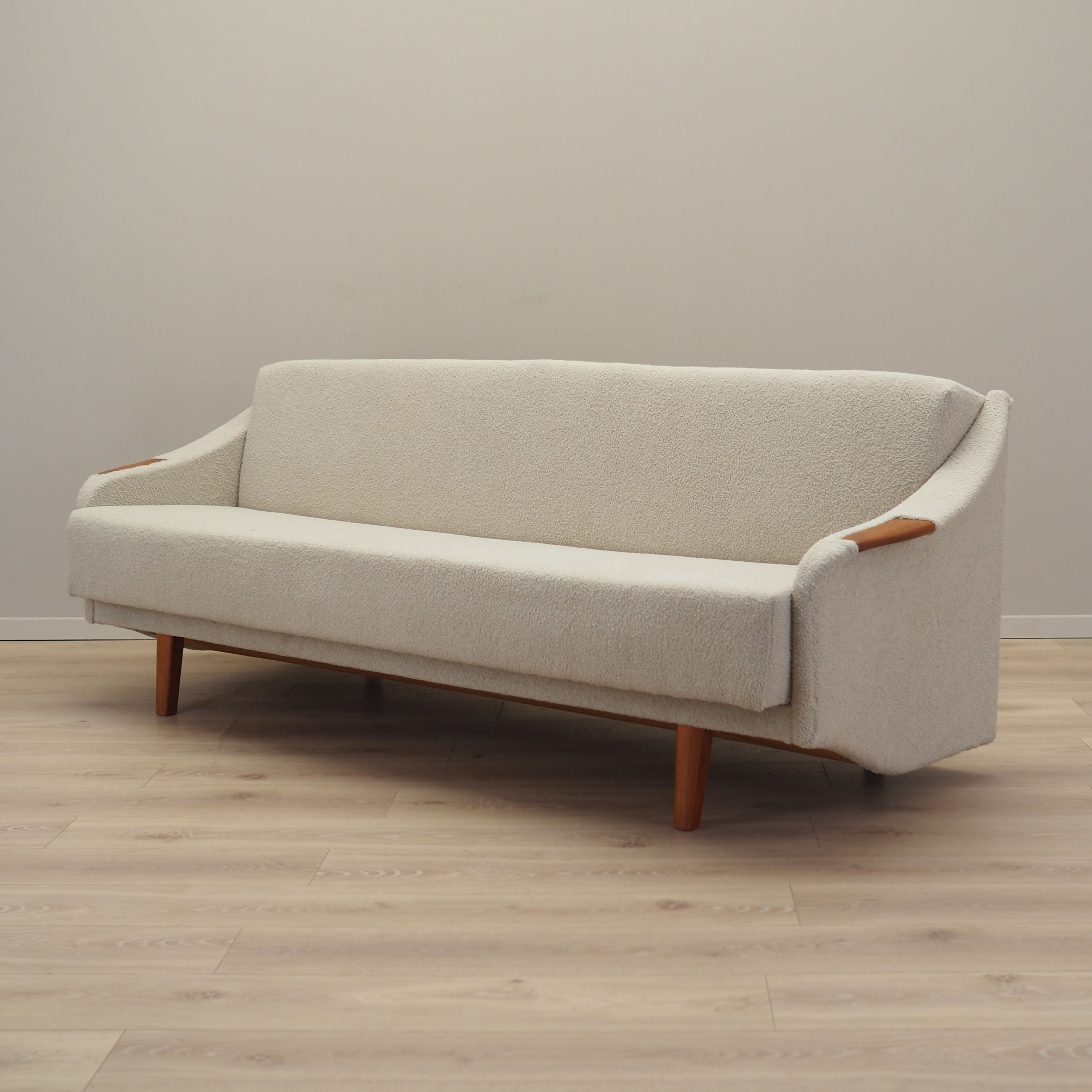 Beige sofa bed, Danish design, 1970s, manufacture: Denmark
