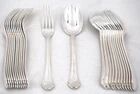 Cailar Bayard, 12 dessert spoons, 24 pieces model Contours.
