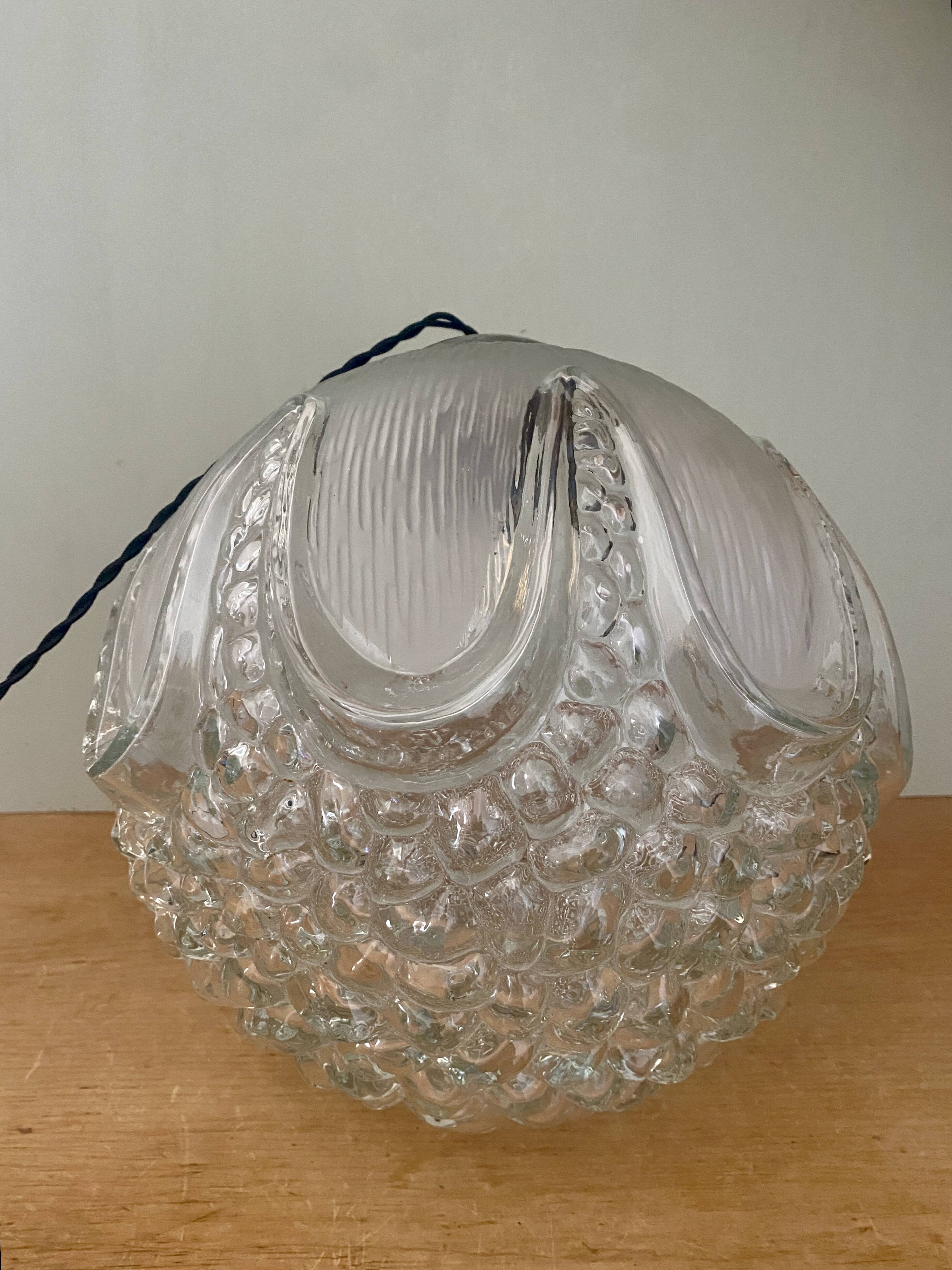 Baladeuse globe vintage en verre XL