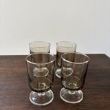 Set of 4 Luminarc vintage stemmed glasses, Sweden model