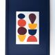 Abstract collage on paper signed eawy