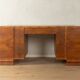 Double pedestal desk, Art Deco, 1930s, walnut veneer