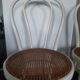 Set of 4 wooden bistro chairs turned dal vera
