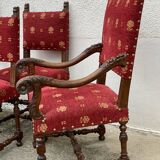Living room (carved chairs and armchairs) in Louis XIII style