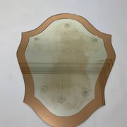 Double miroirs superposés design baroque, France 1970