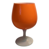 Vase, orange glass pot cover