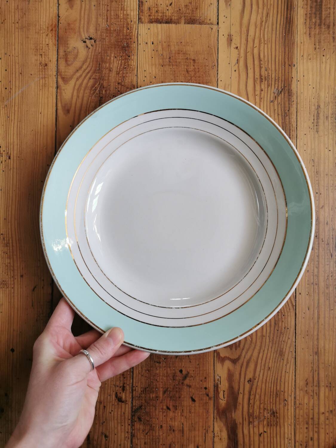 Vintage round dish K&G Lunéville, Regency
