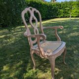 Italian cane armchair