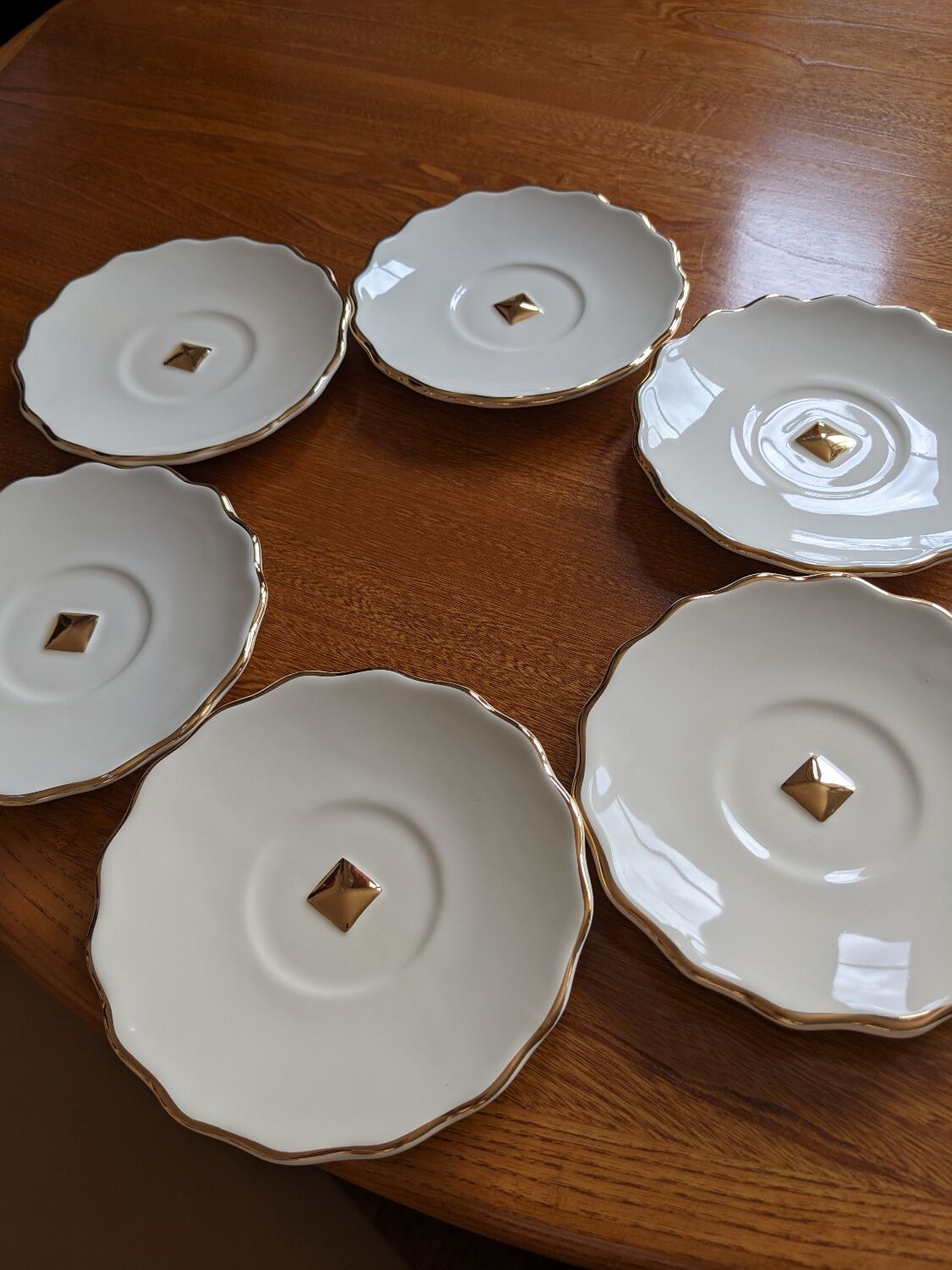 Lot assiettes à dessert Artichaut