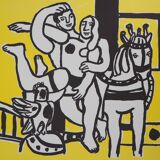 Fernand LEGER: Couple in love and horse, signed lithograph