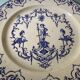 Antique Moustiers earthenware dish