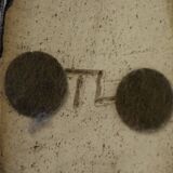 Vase en céramique sculptée, signé TL, années 1970 – Céramique d'atelier européenne d'après-guerre