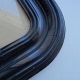 19th century pastel painting - Napoleon III blackened wood frame 40.5 x 35.5