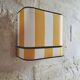 La divine – yellow deckchair striped wall light (large model).