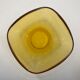 amber glass bowl from the 1970s