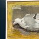 Original Swedish Oil on Canvas – “Seagull” by Ingeborg Stragnell – Signed