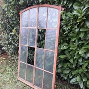 Window L107xH174 industrial curved metal glass roof frame reinforced glass