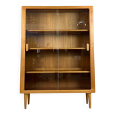 Danish teak display cabinet highboard shelf Silkeborg 70s vintage design