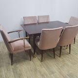 Mid-Century, Table and chair set, 1960s/70s.