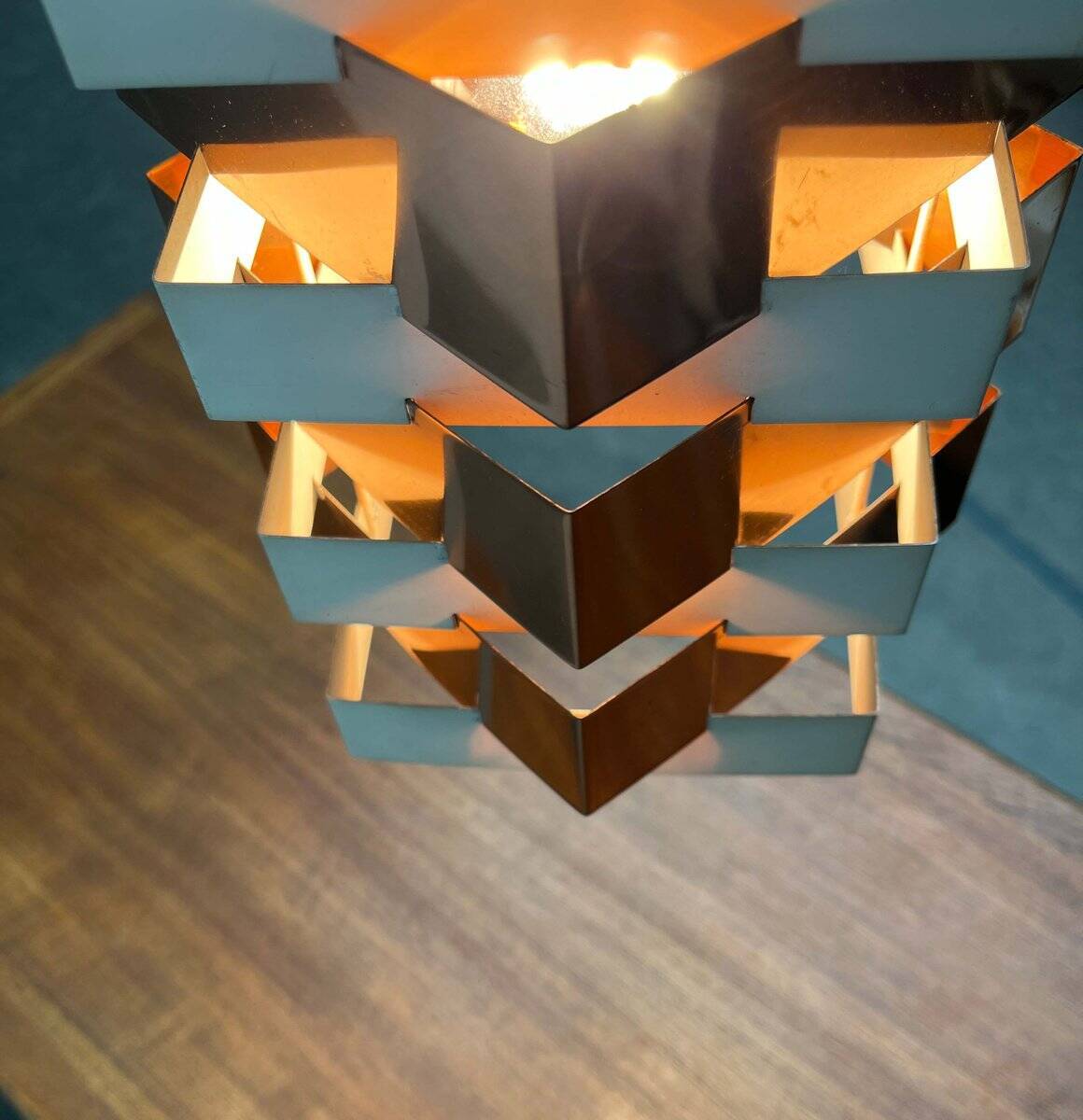 Modern Dutch Star Suspension Mid-Century by J.J.M. Hoogervorst for Anvia, 1960s