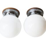 Pair of 1930s Modernist Ceiling or Wall Lights