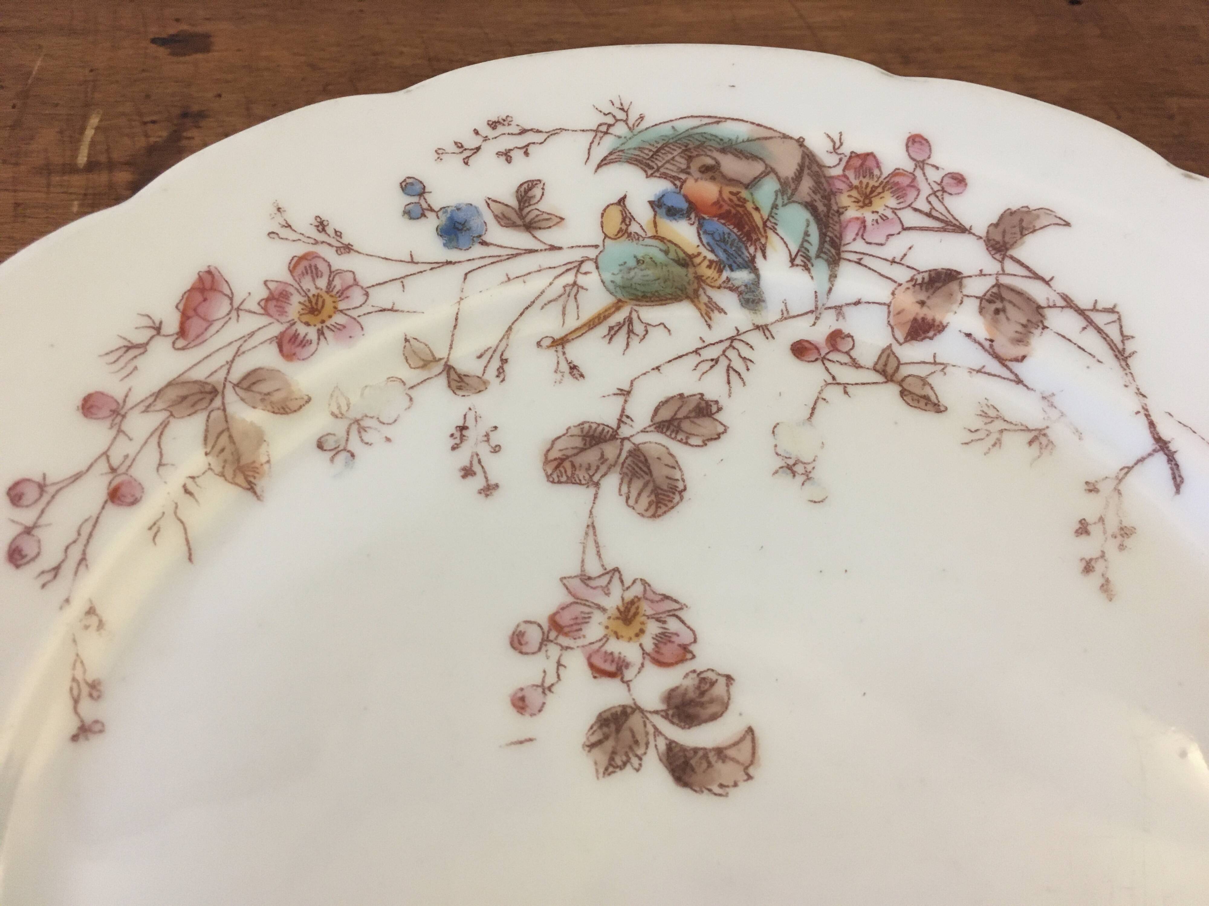Antique dessert plate