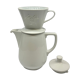 Melitta ceramic coffeepot & filter, 1960s