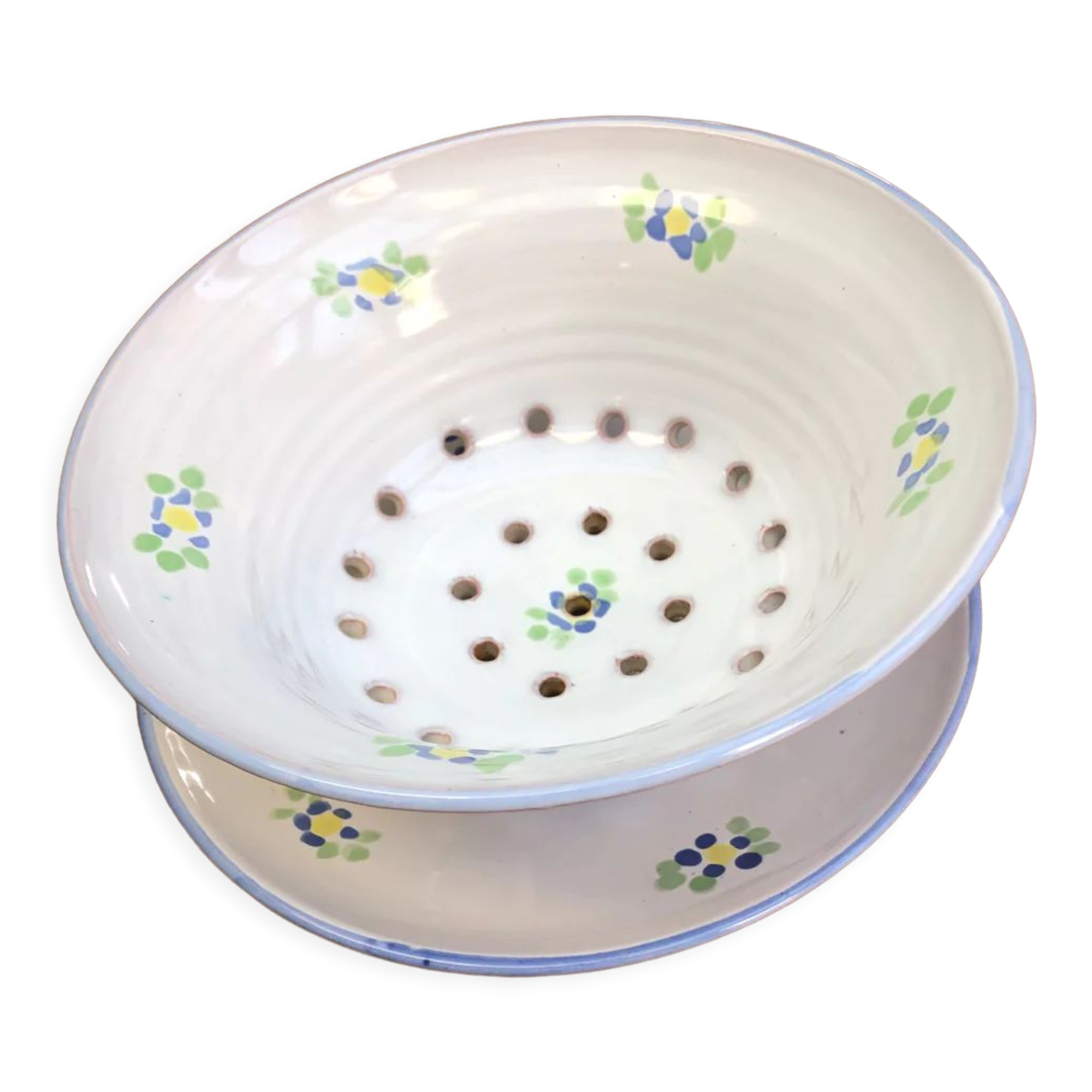 Drainer bowl with its plate