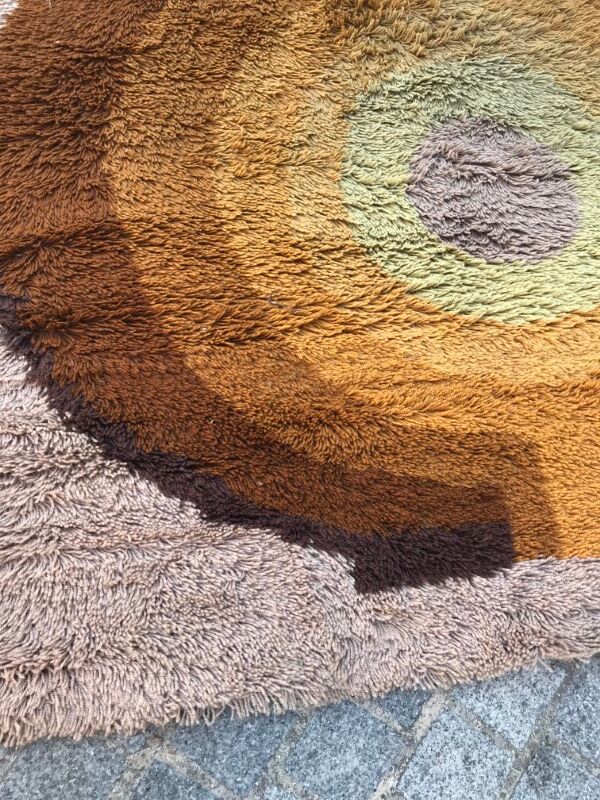 Carpet vintage years 60-70 mechanics 150 X 215 CM
