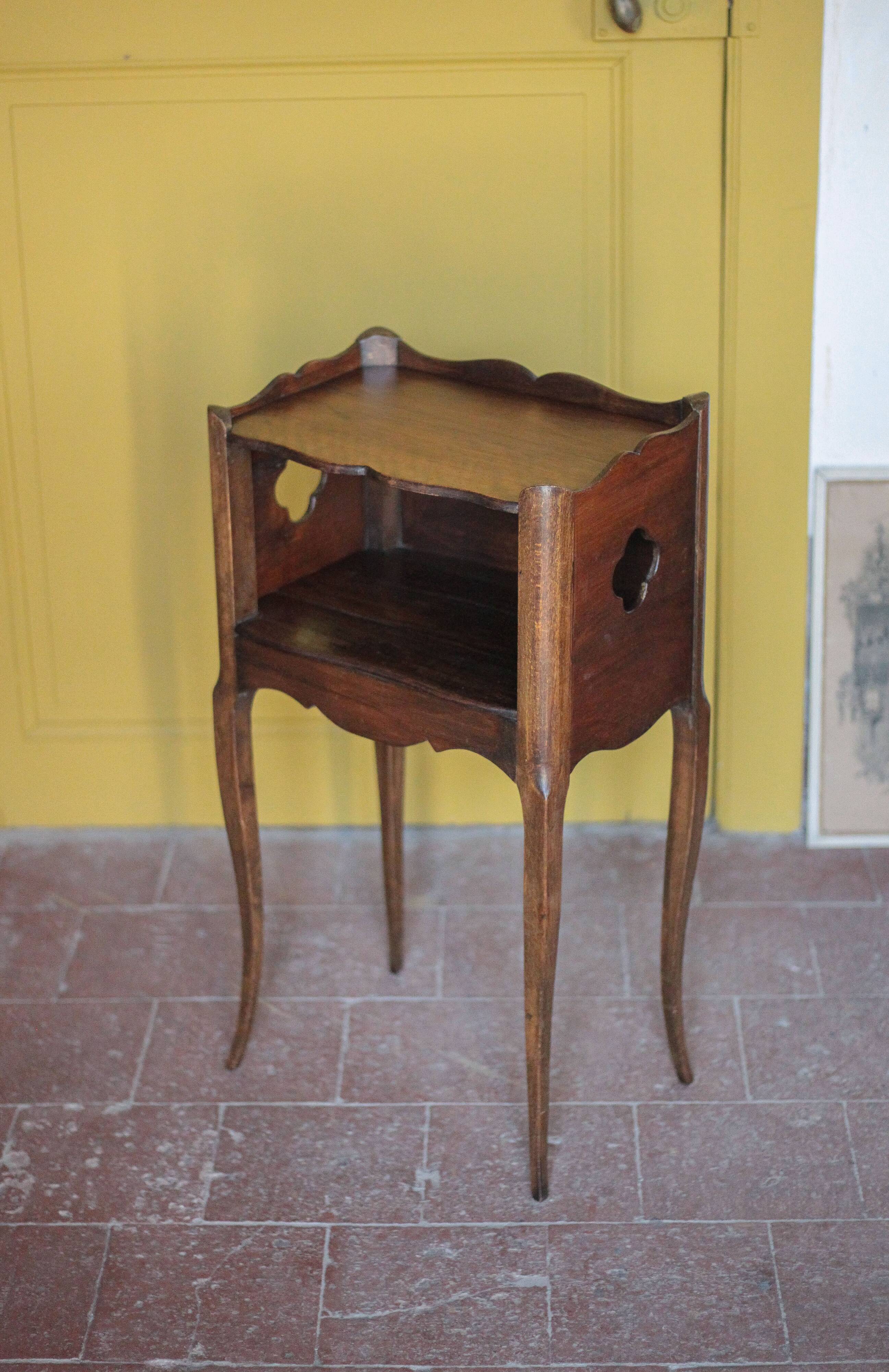 Bedside table, nightstand wood, accent furniture, antique furniture