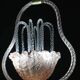 Charming Pink and Transparent Murano Glass Chandelier by Barovier e Toso, 1950s