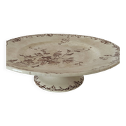 Antique pedestal plate – KG Lunéville – “Printemps” model – circa 1875