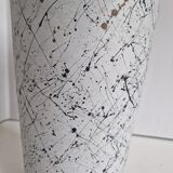 Painted Terracotta Vase with Graphic Pattern