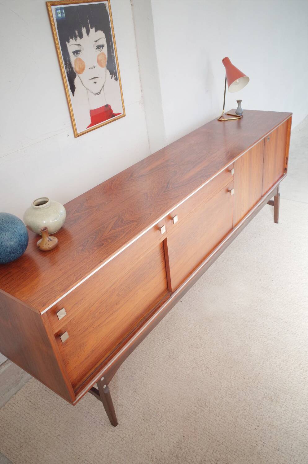 Large Vintage rosewood sideboard, 1960s