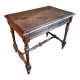 Vintage French writing table in walnut, 1930s.