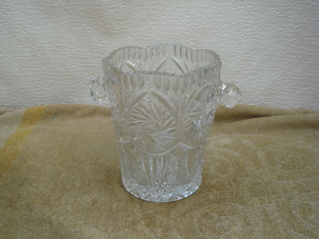 Bucket has ice crystal