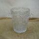 Bucket has ice crystal