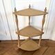 Raw wood corner shelf