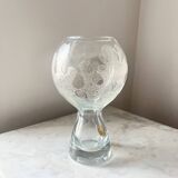 Vintage Art Glass Vase by Marita Voigt for Ilmenau, DDR East Germany