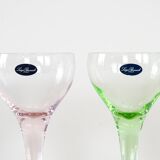 Set of dessert bowls, Italian design, 1970s, manufactured by Luigi Bormioli