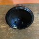 Vintage 1970s Black Opaline Space Age Candle Holder