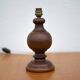 lampe bois, pied de lampe bois vintage