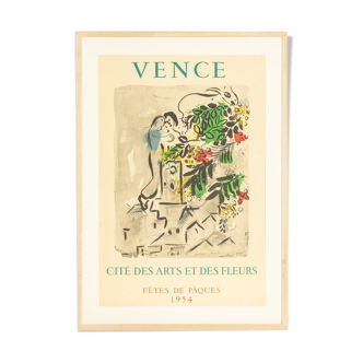 1950s Poster "Vence", Marc Chagall