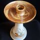 Lamp foot candle holder shape in handmade sandstone
