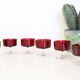 Lot de 6 verres Luminarc cavalier rouge rubis