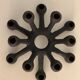 Bougeoir design scandinave Spider Jens H. Quistgaard pour Dansk, 1960