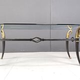 Table basse vintage de régence d'Hollywood, 1960