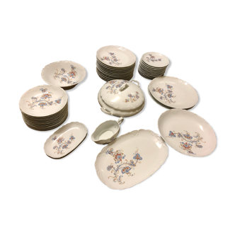 Home table service Tharaud porcelain Limoges