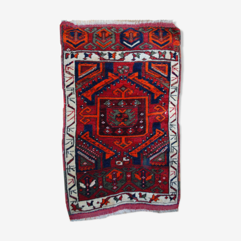 Old Turkish carpet Yastik handmade 61cm x 110cm 1890s